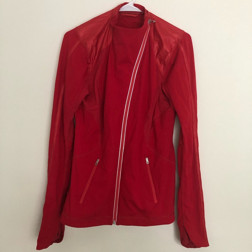Lululemon red running jacket